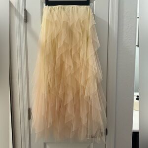 Ruffle Midi Skirt